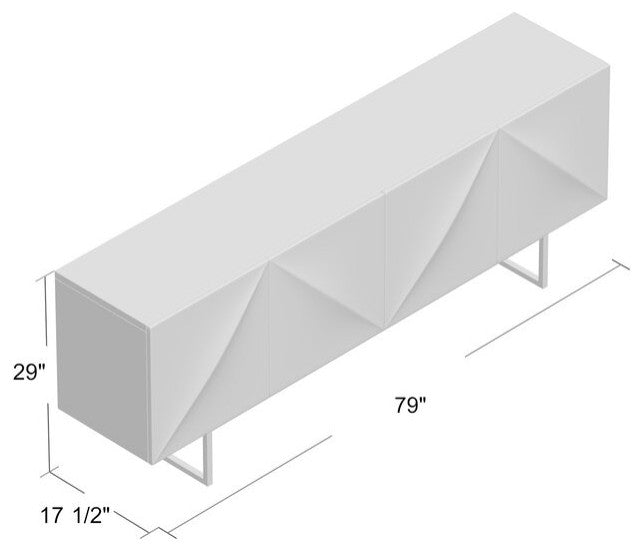 Thelma White TV Stand for TVs up to 88"