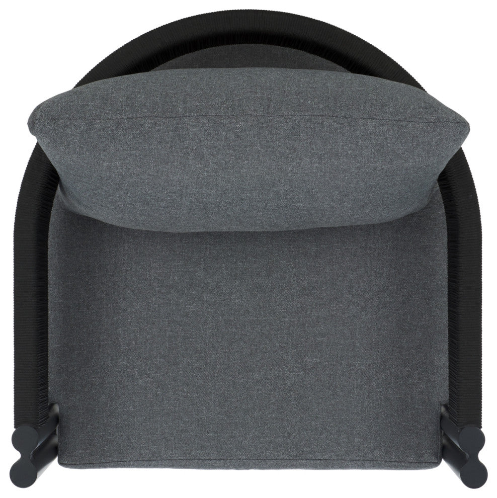 Safavieh Viola Indoor-Outdoor Chair, Set of 2, Black/Grey