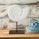 Abstract Nautilus Table Sculpture, 11 Inches