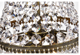 Claire Crystal Glass Beads 6-light Chandelier