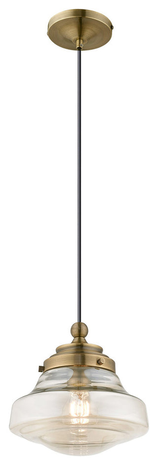 Livex Lighting Antique Brass 1-Light Mini Pendant