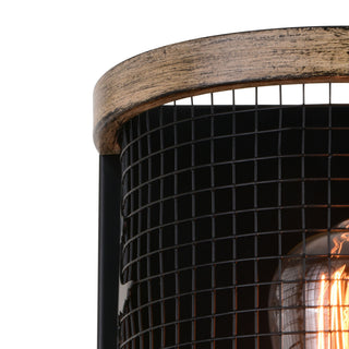 Vaxcel Lighting W0408 Kodiak 12" Tall Wall Sconce - Black / Burnished Teak