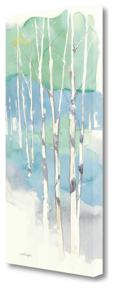 Watercolor Abstract Forest 2 Giclee Wrap Canvas Wall Art