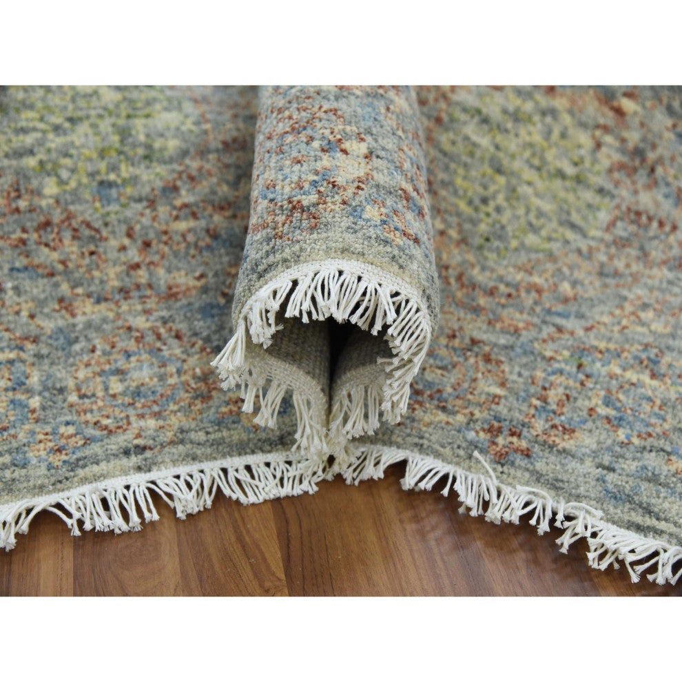 Hand Knotted,Tone Obscured and Subtle,Natural Dyes,Oriental Rug, 9'x12'