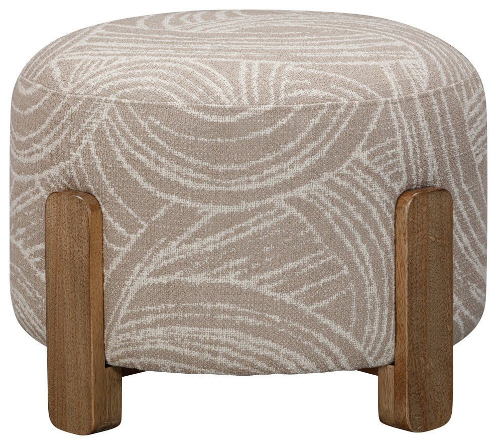 Willow Accent Ottoman - Khaki Swirl