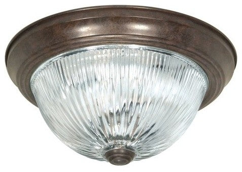 Nuvo 3-Light Incandescent Close-to-Ceiling Light Fixture, Old Bronze