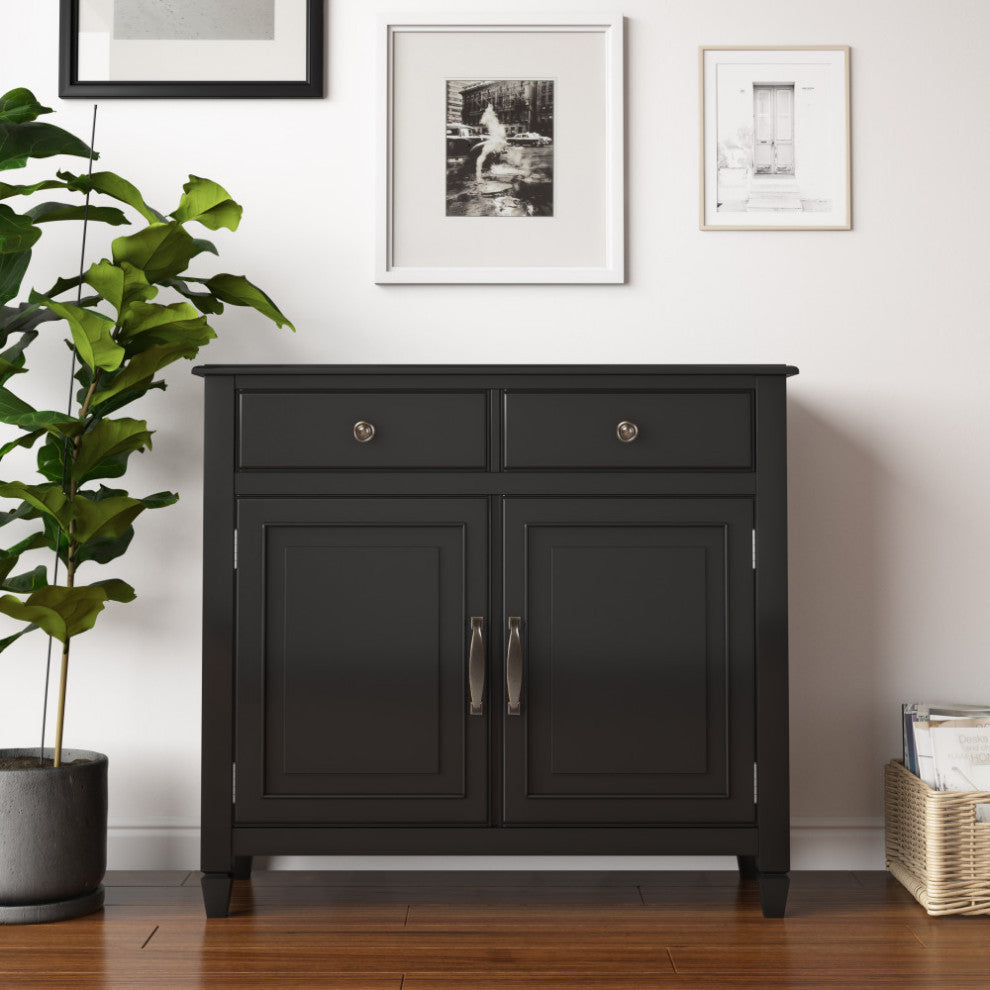 Connaught Entryway Storage Cabinet, Black