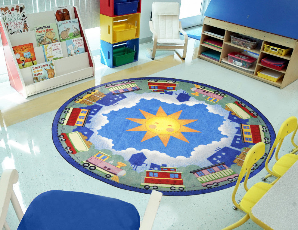 Kid Essentials Rug, In Training, 5'4" Round