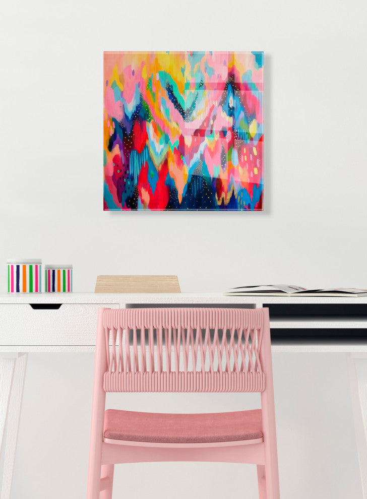 Brushstroke Floating Acrylic Art by Jessi Raulet of Ettavee, Assorted 23x23