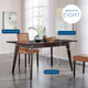 Dining Table, Rectangular, Wood, Drak Brown, Modern, Cafe Bistro Restaurant