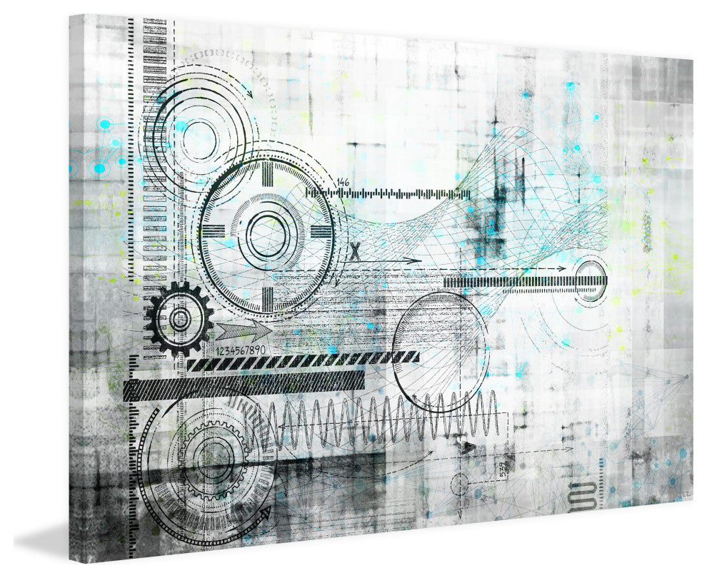 "Gears" Fine Art Canvas Print, 36"x24"