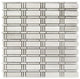 Oak Crossings Mosaic Tile, White, 10 Sq. ft., 12"x12"