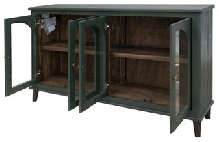 Celtic Solid Wood Console / TV Stand / Sideboard - 71" - Green