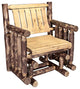Glacier Country Collection Single Seat Glider, Exterior Stain Finish