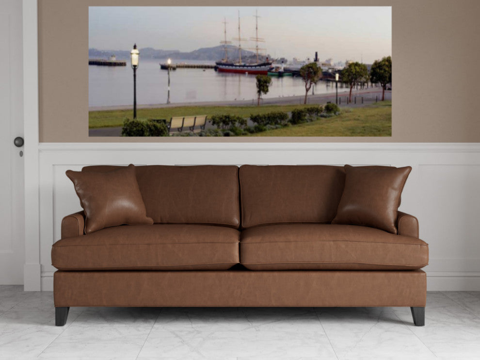 River View With Boat 1 Giclee Wrap Canvas Wall Art