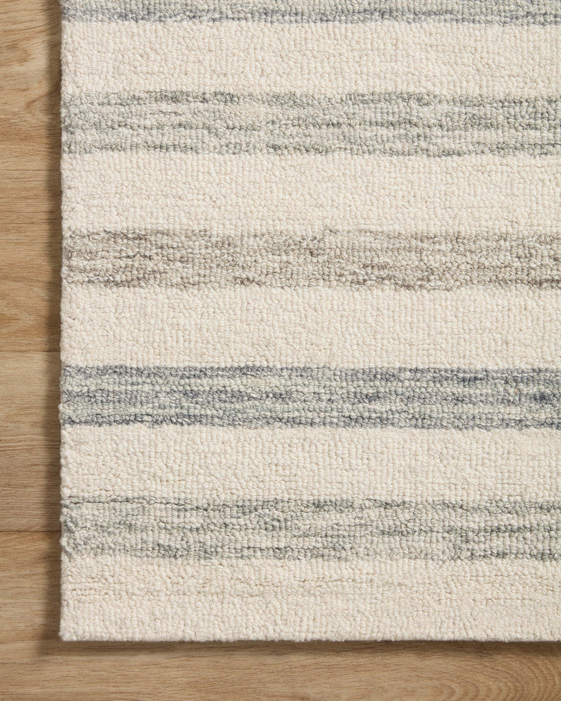 Chris Loves Julia x Loloi Chris Ivory / Slate 7'-9" x 9'-9" Area Rug