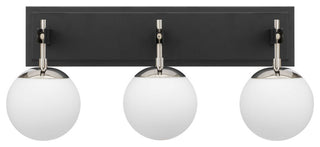 Allie 3-Lt Bath - Black/Polished Nickel