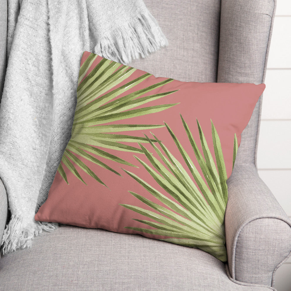 Palm Leaves 4 16x16 Indoor / Outdoor Pillow