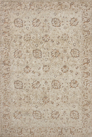 Loloi Percival Natural / Salmon 18" x 18" Sample Rug