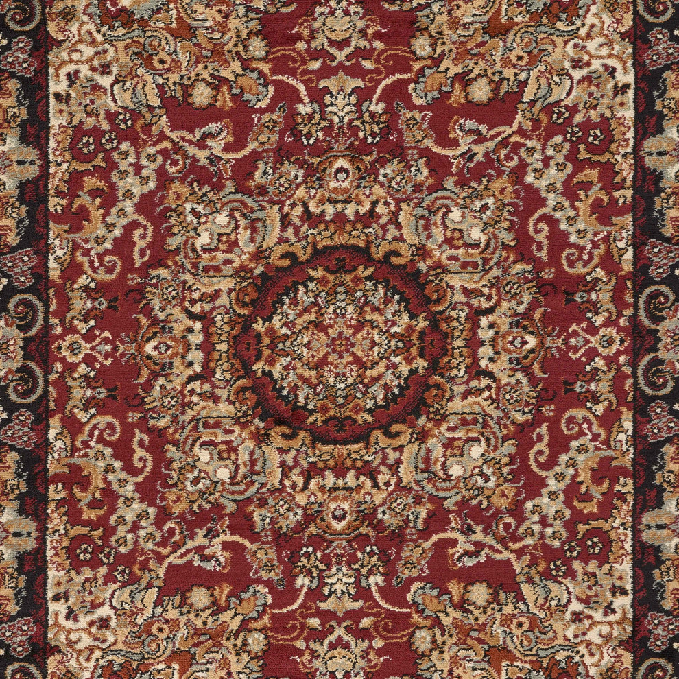 5" x 7" Red Royal Medallion Area Rug