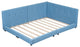 Gewnee Upholstered Queen Size platform bed with USB Ports