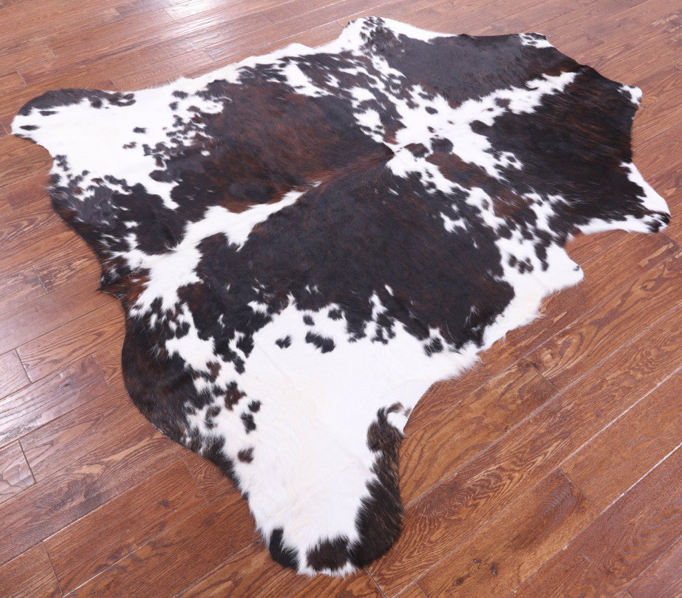 Organic Natural Hair-On Cowhide Area Rug 7' 0" X 6' 7" C1698