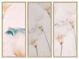Elegance Framed 3-Piece Wall Art Set by Delphine Devos, 20"x40", Framed