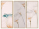 Elegance Framed 3-Piece Wall Art Set by Delphine Devos, 20"x40", Framed