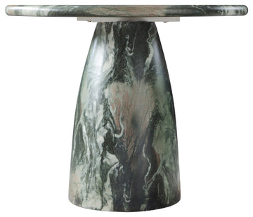 Cosenza Concrete Dining Table, Green, 36" W X 36" D X 30" H, Marble Finish