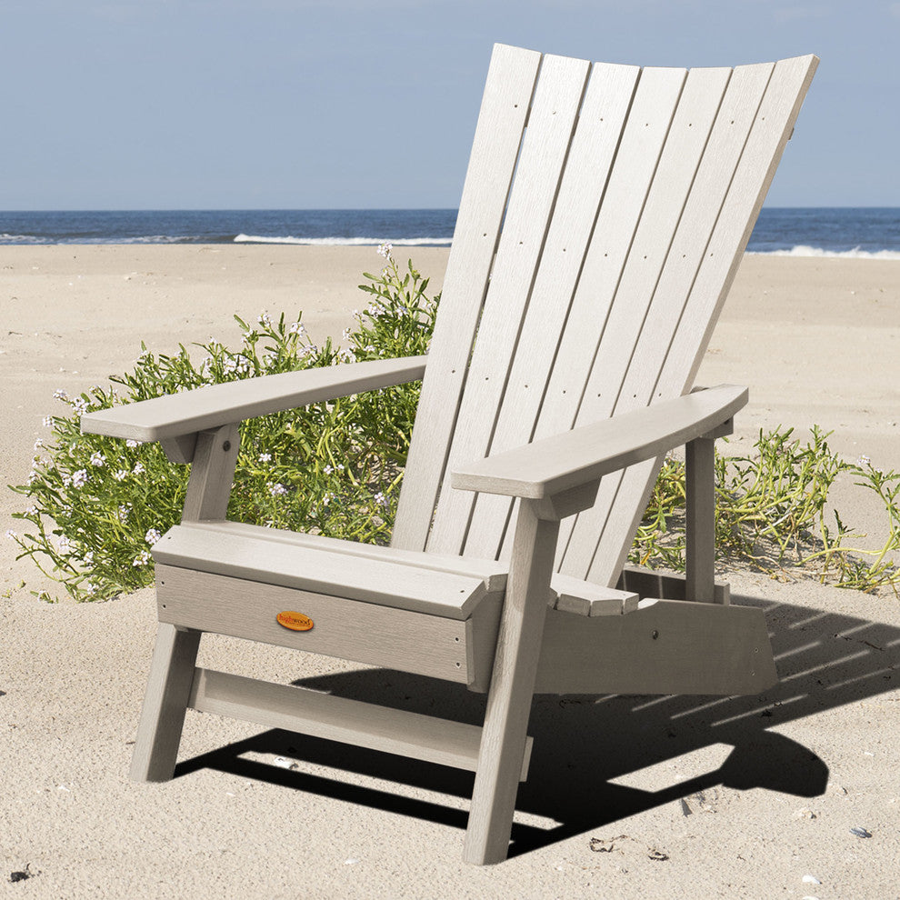 Manhattan Beach Adirondack Chair, Whitewash