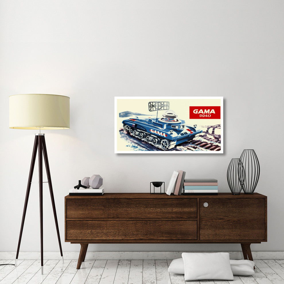 "Gama 9940 Space Tank" Digital Paper Print by Retrotrans, 46"x24"