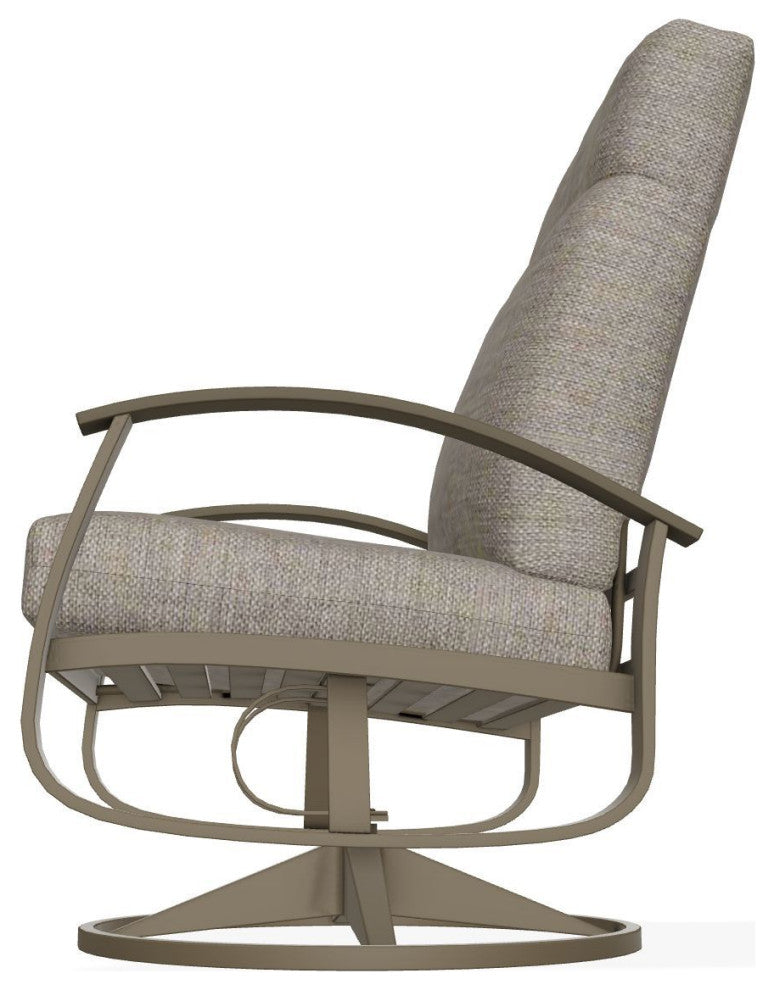 Belle Isle Cushion Deep Seat Outdoor Swivel Rocker, Cast/Beachwood