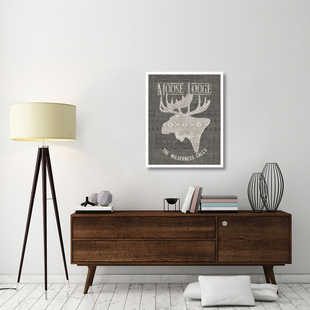 "Soft Lodge V Dark" Digital Paper Print by Janelle Penner, 30"x37"
