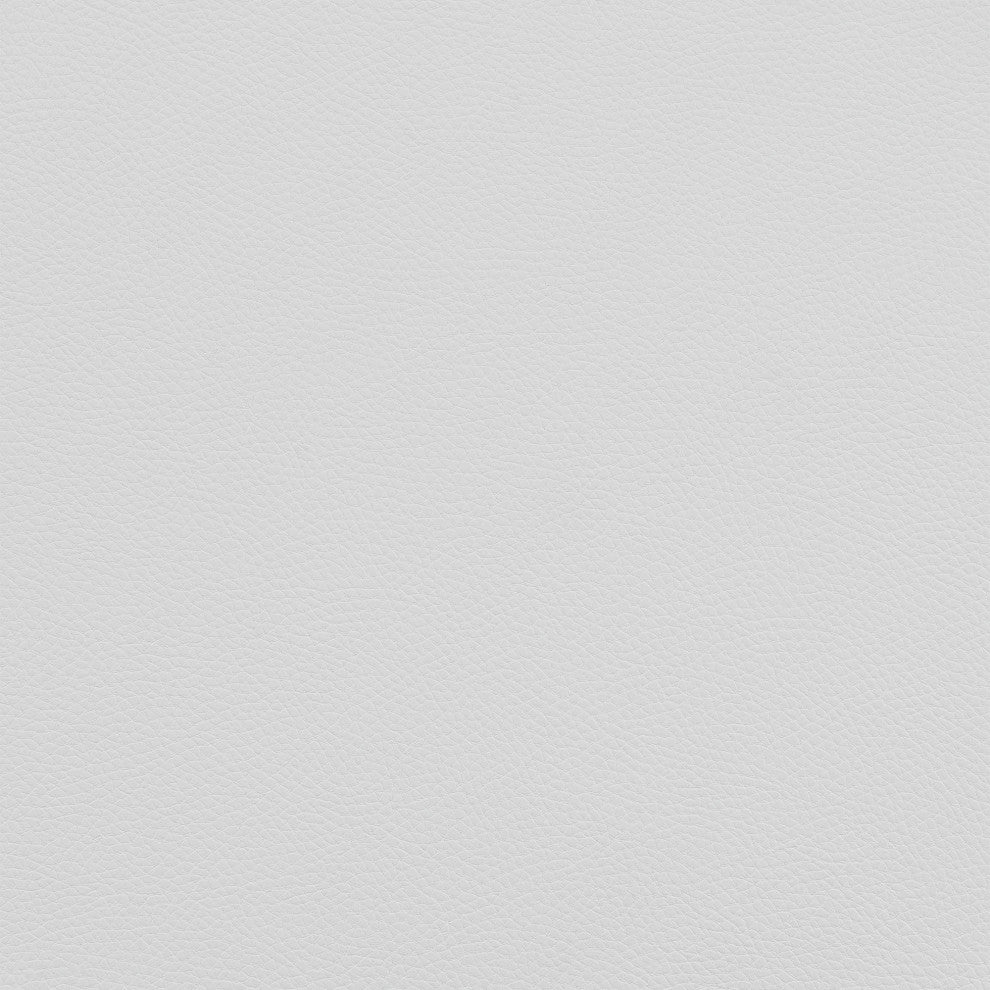 Neura Swivel Stool in Cloud Finish With White Faux Leather, 30"