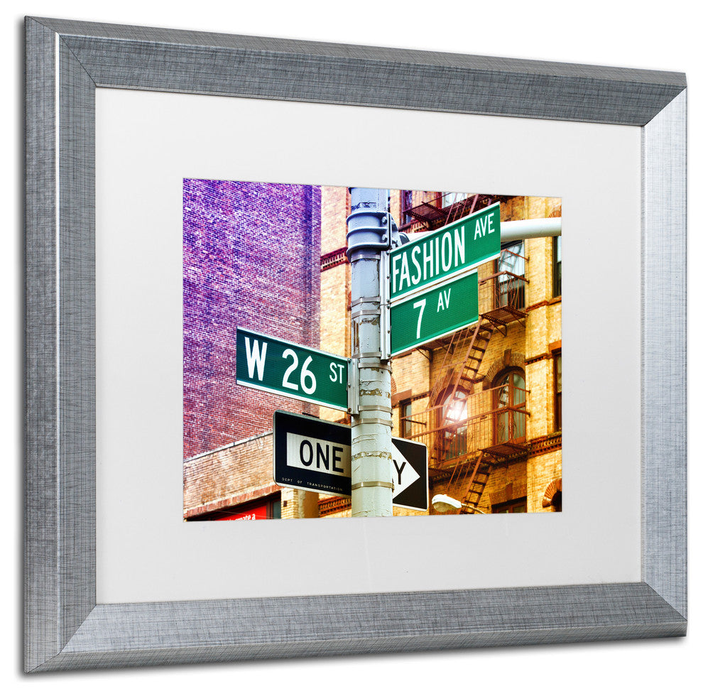 Philippe Hugonnard 'Fashion Avenue New York' Matted Framed Art, 16x20