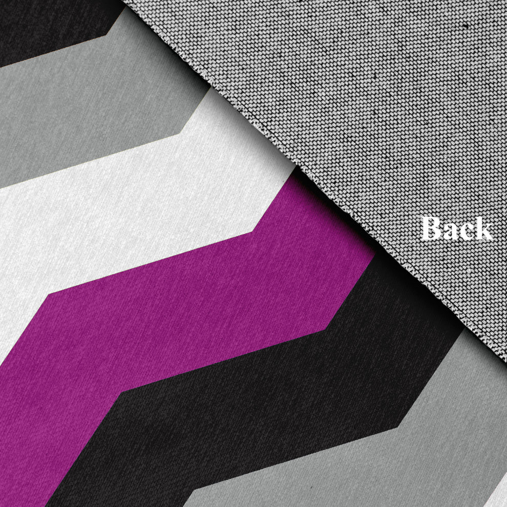 Asexual Chevron Chenille Rug, Asexual Chevron, 5'x7'