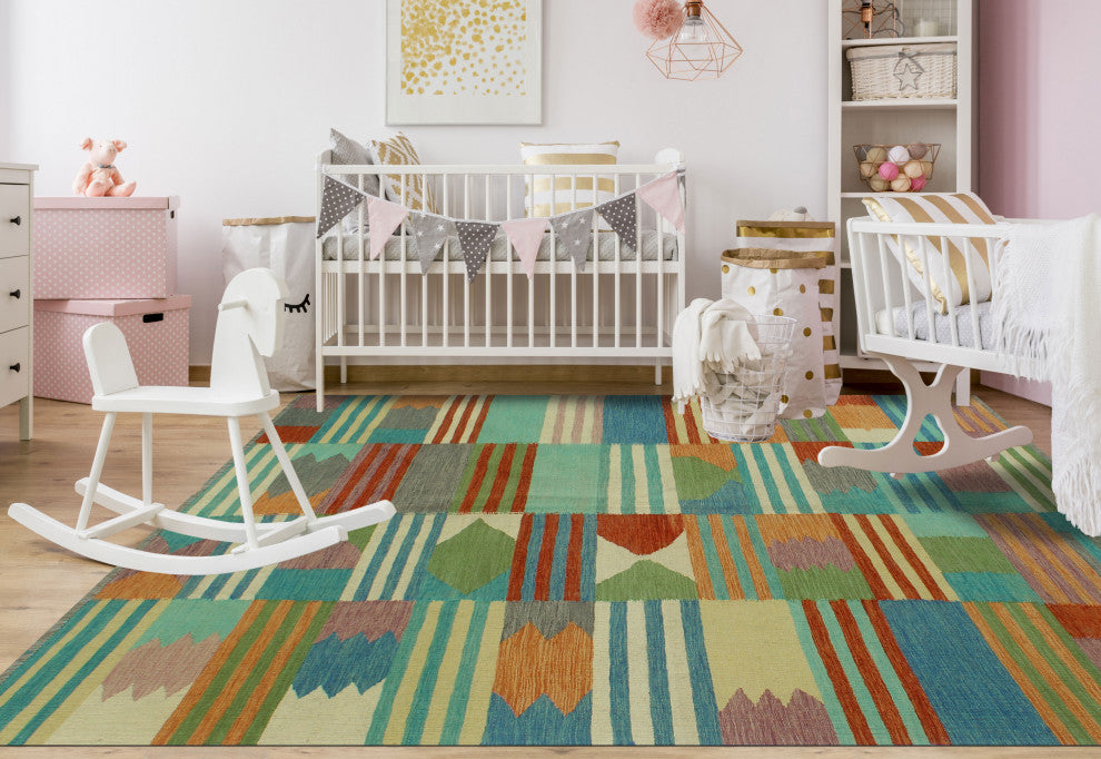 Winchester Kilim Babu Red/Beige Rug, 6'11x9'7