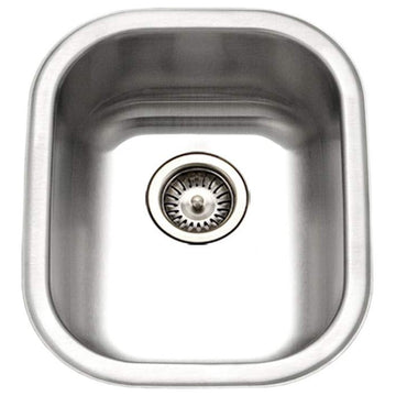 Houzer CS-1407 Club 13-5/8" Undermount Single Basin Stainless - Stainless Steel