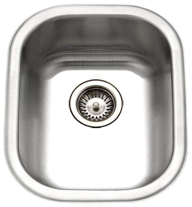 Houzer CS-1407 Club 13-5/8" Undermount Single Basin Stainless - Stainless Steel