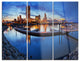 "Milwaukee Panoramic View" Photo Metal Wall Art, 3 Panels, 36"x28"