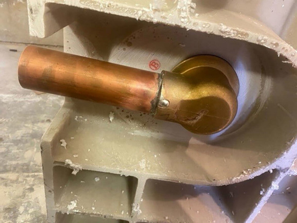 OSB Side Discharge Shower Drain Converting Bath Tub To Walk In Shower, Brushed Nickel Cover, Abs