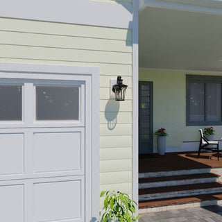 Abigail Dualux 7.5" Outdoor Motion Sensor Wall Light Textured Black