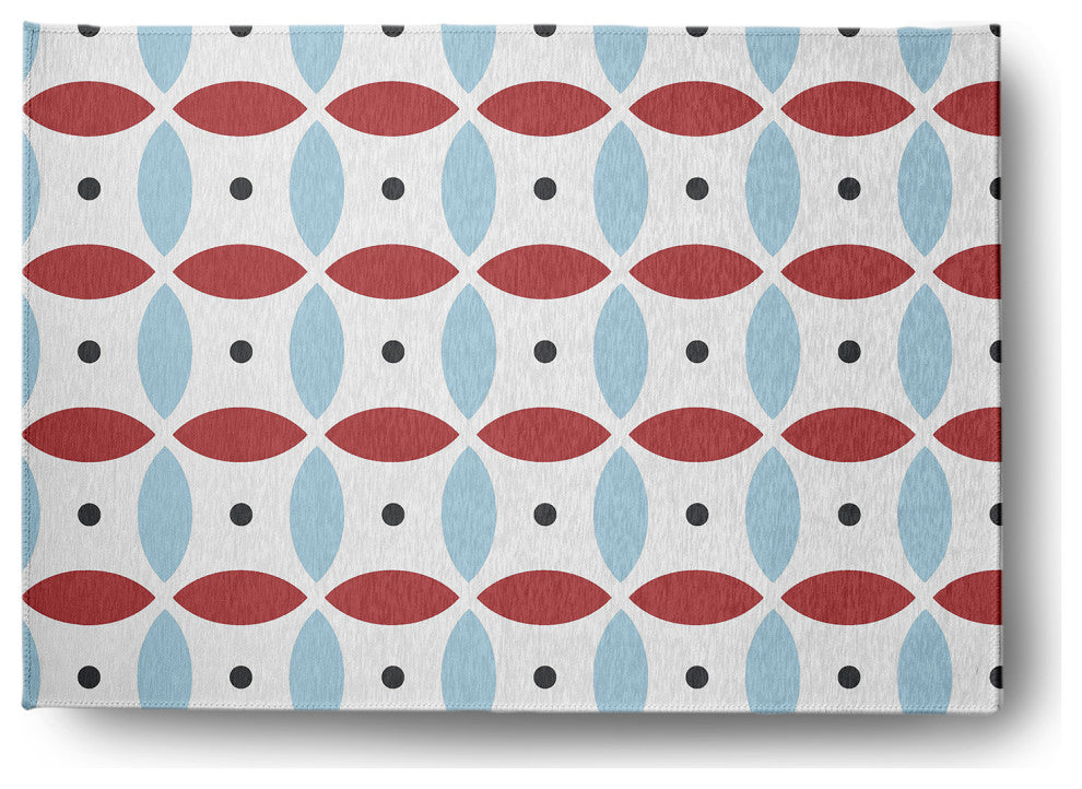 5' x 7' Geometric Spring Chenille Indoor/Outdoor Rug