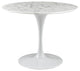 Lippa 40 Artificial Marble Dining Table, White