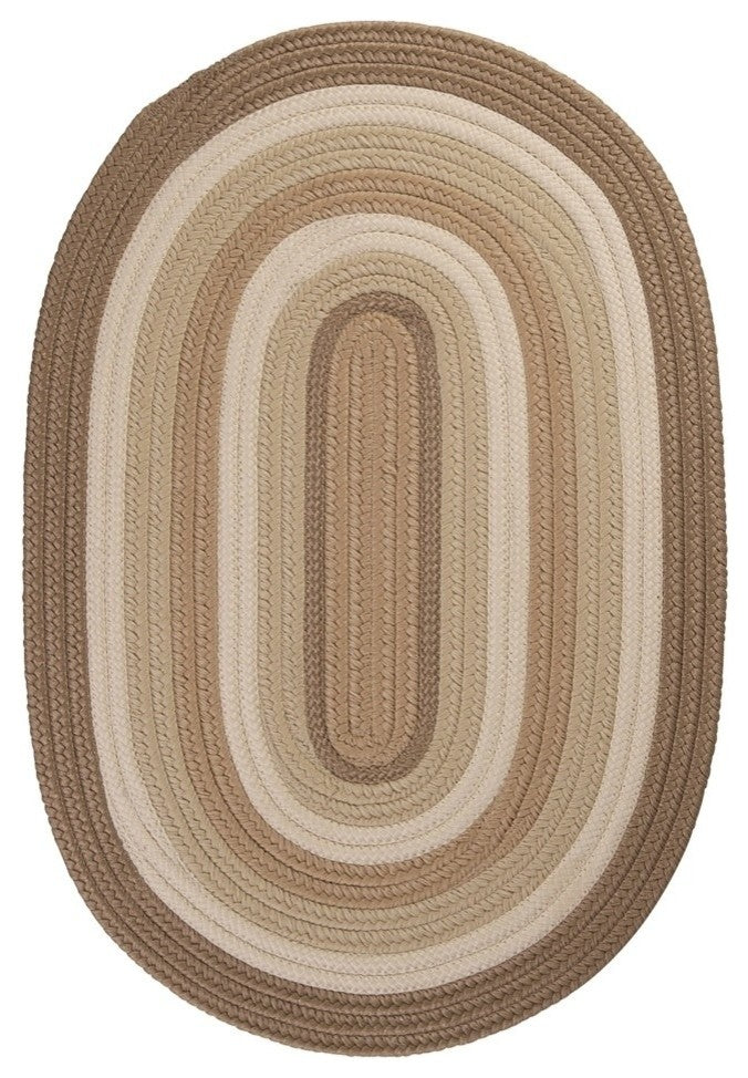 Colonial Mills Brooklyn BN89 Natural Indoor/Outdoor Area Rug, Oval 2'x10'
