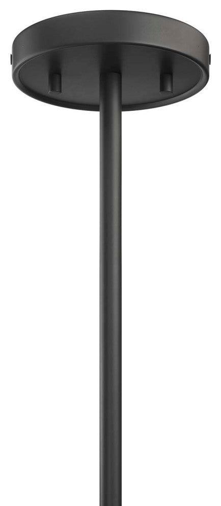 Beacon 6-Light Chandelier, Clear Black