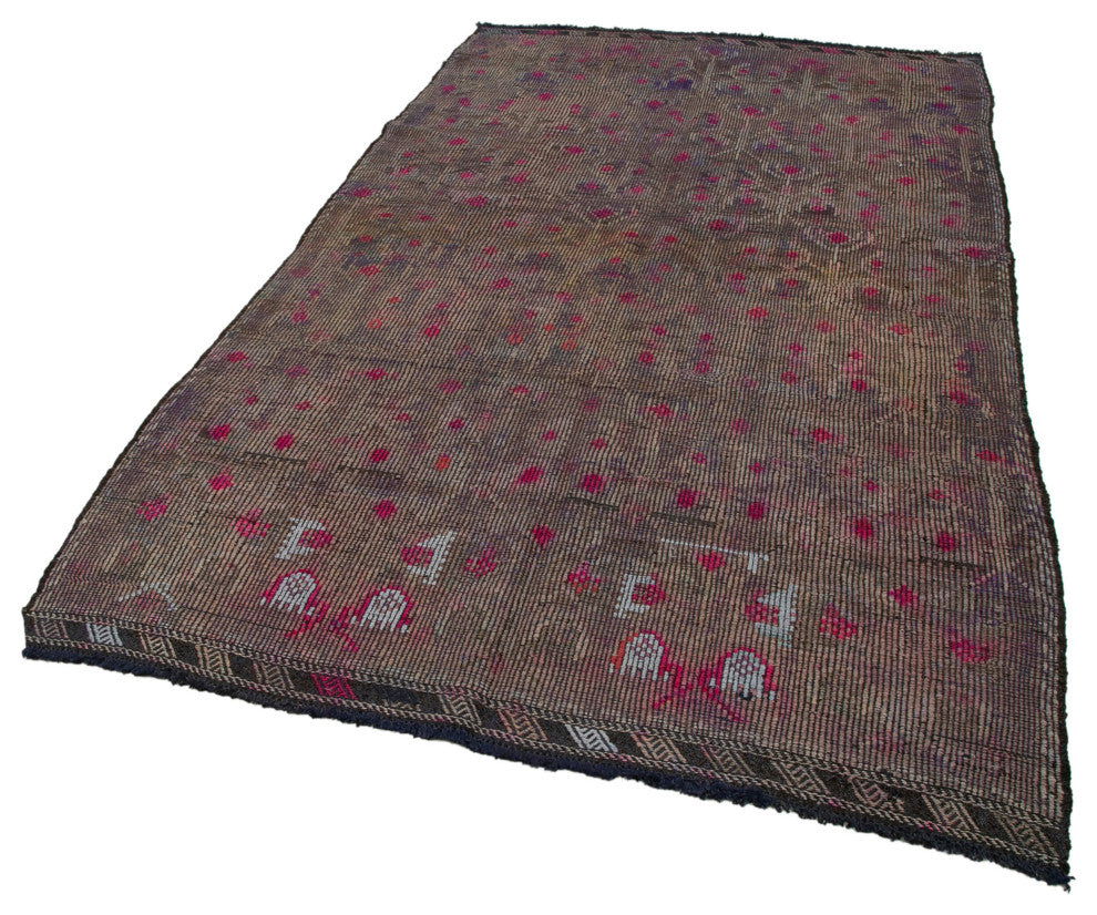 Rug N Carpet - Hand-knotted Turkish 5' 3'' x 8' 11'' Contemporary Wool Kilim Rug