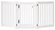 Solid Wood Pet Gates, 32" High, 3 Panel Walk Through, White