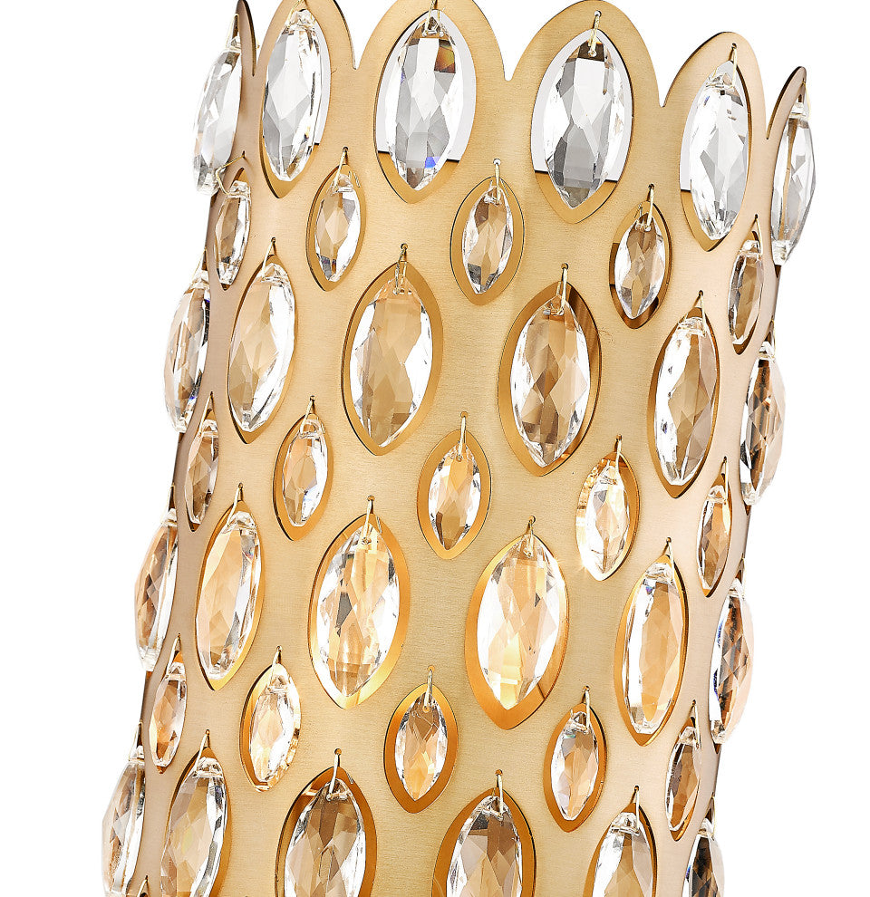 Zlite 822-2S-HB 2-Light Wall Sconce, Heirloom Brass