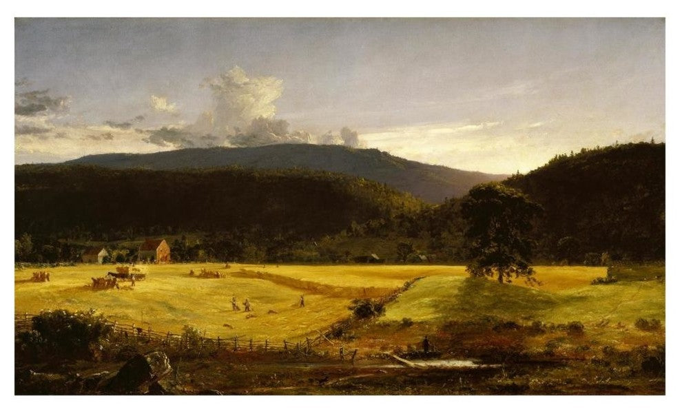 "Bareford Mountains, West Milford, New Jersey, 1850" Paper Art, 46"x28"
